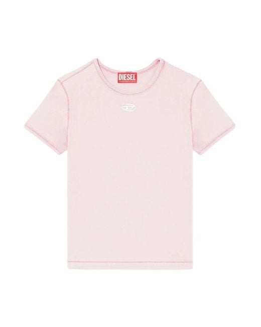DIESEL Pink T-Shirts