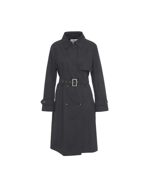 Herno Jassen ,Blauw ,Stijlvolle Trenchcoat in het Black
