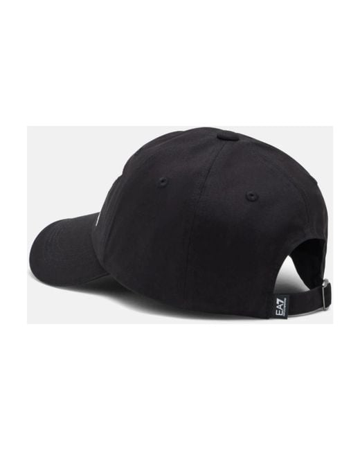 EA7 Black Baseball Cap