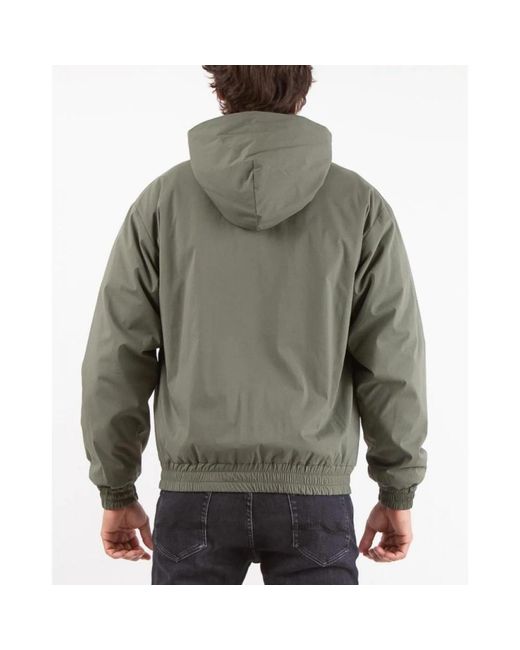 Aspesi Jassen ,Groen ,Sharpie Khaki Hoodie in het Green voor heren