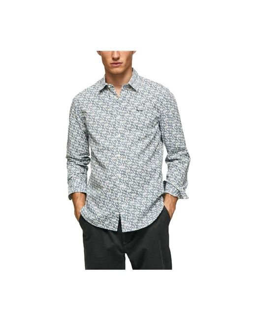 Pepe Jeans Gray Casual Shirts for men