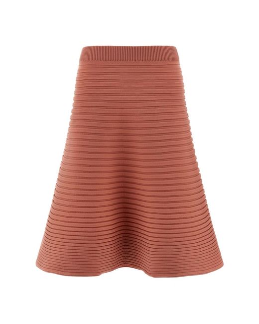 Issey Miyake Red Midi Skirts