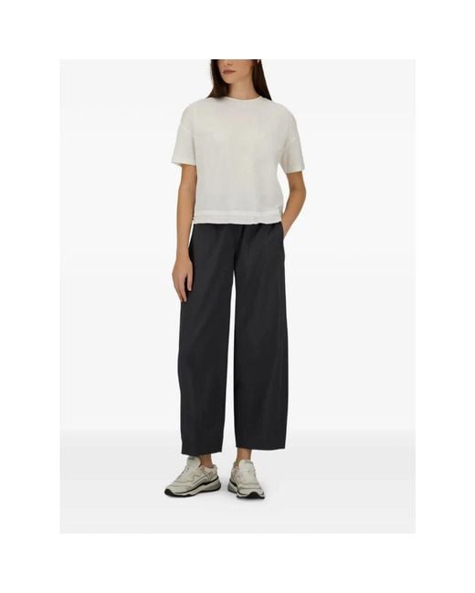 Herno Blue Straight Trousers