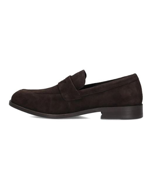 HUGO Braune Wildleder Business-Schuhe Limber in Brown für Herren