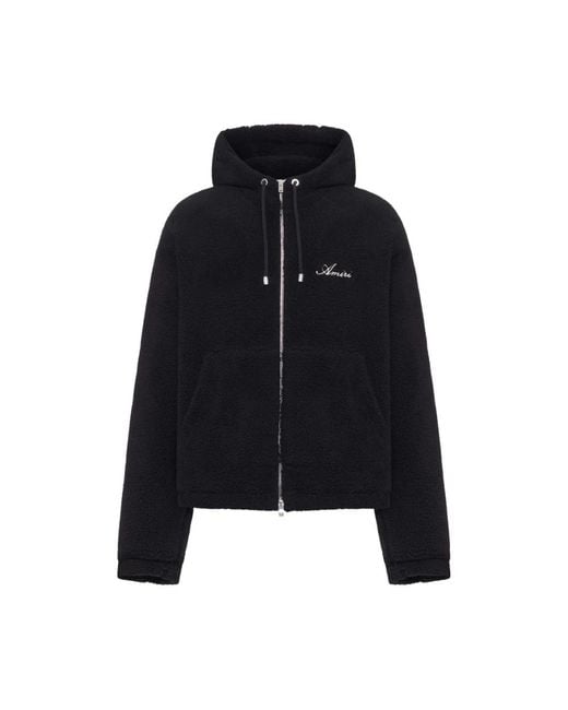 Amiri Black Zip-Throughs for men