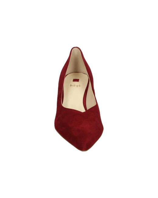Högl Red Rote Wildleder Pumps Mit G Weite