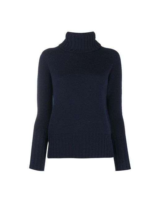 Drumohr Blue Turtlenecks