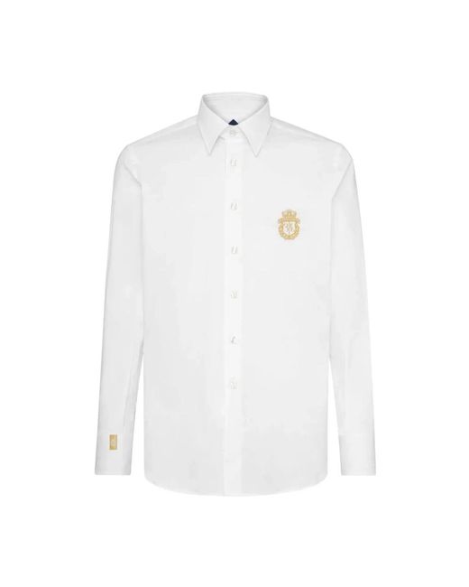 Billionaire White Formal Shirts for men