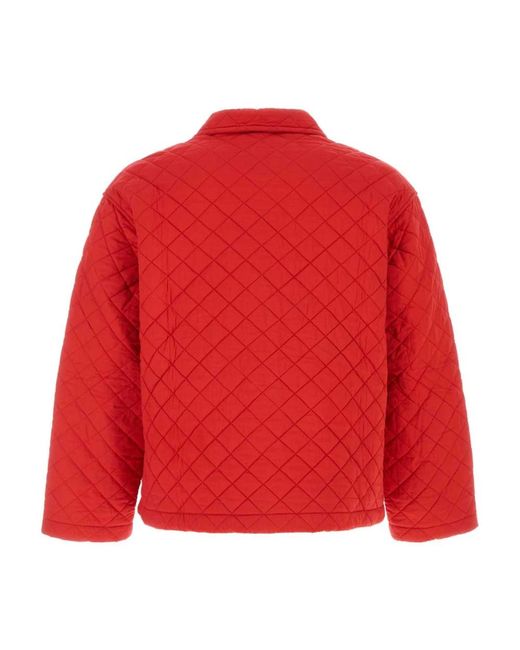 Bode Red Winter Jackets for men