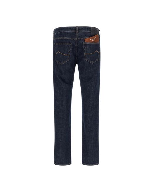 Jacob Cohen Blue Straight Fit Jeans for men