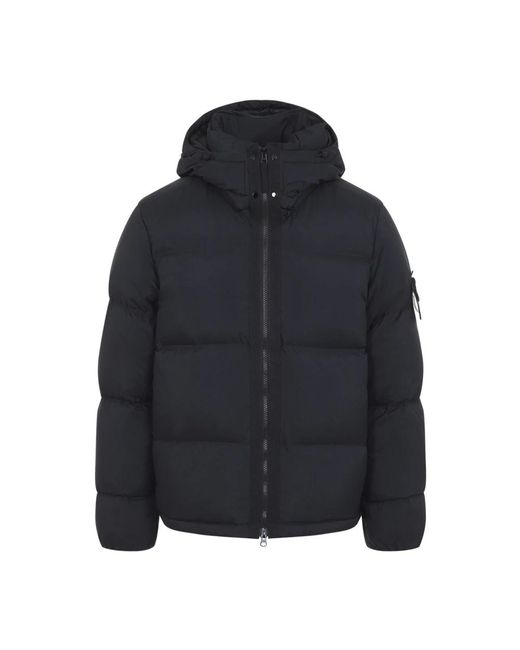 Stone Island Blue Winter Jackets for men