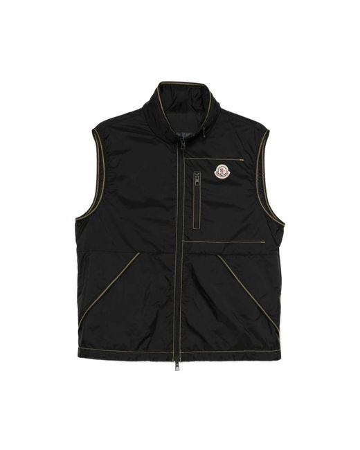 Moncler Black Waistcoats for men
