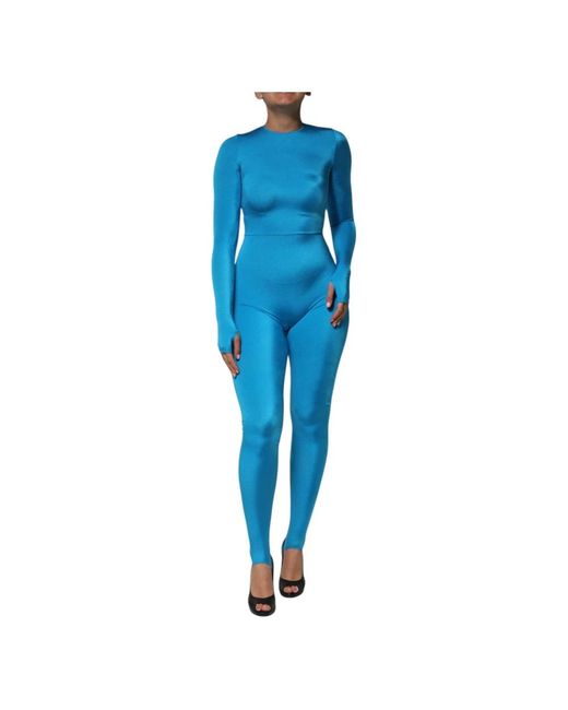 Dolce & Gabbana Blue Jumpsuits