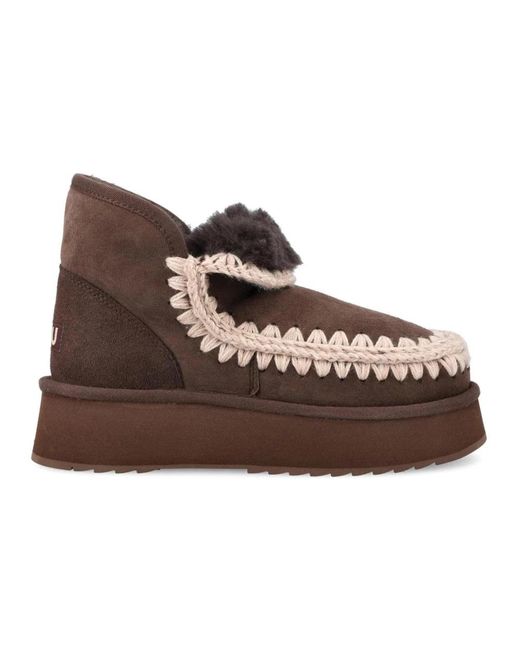 Mou Mini Eskimo Platform Boot in het Brown