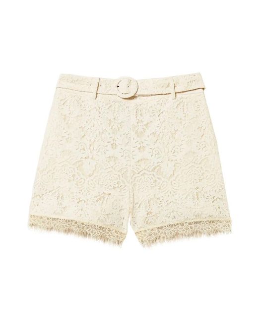 Twinset Natural Short Shorts