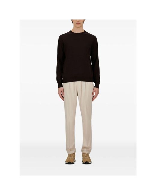 Herno Black Round-Neck Knitwear for men
