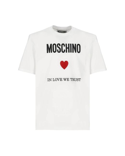 T-camicie di Moschino in White da Uomo
