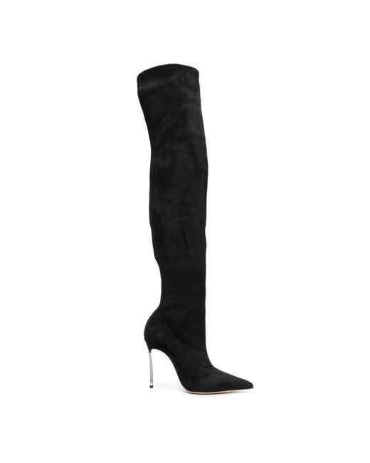 Casadei Black Over-The-Knee Boots
