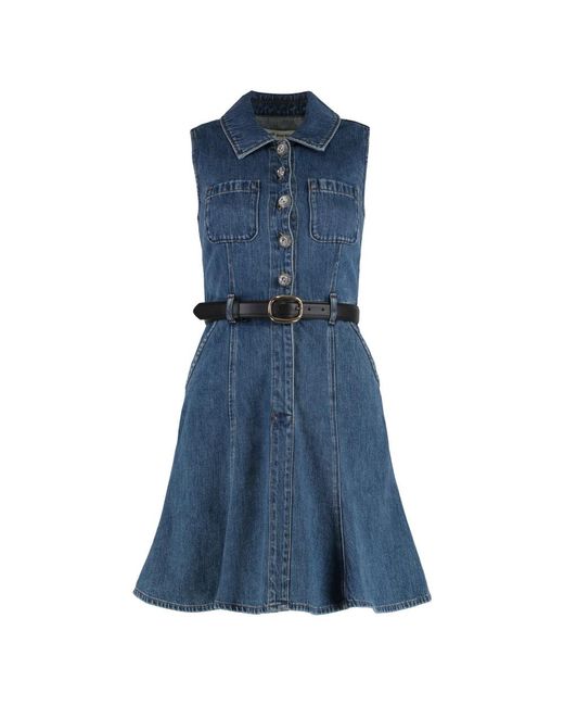 Short Dresses Self-Portrait en coloris Blue
