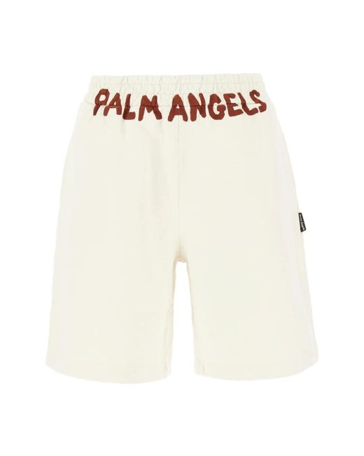 Bermuda alla moda per uomo di Palm Angels in White da Uomo