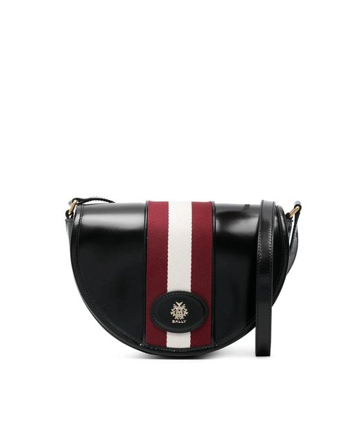 Bally Signature Round Crossbodytas in het Black