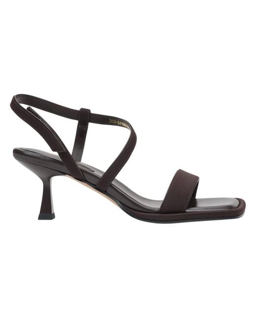 ESTRO Black High Heel Sandals