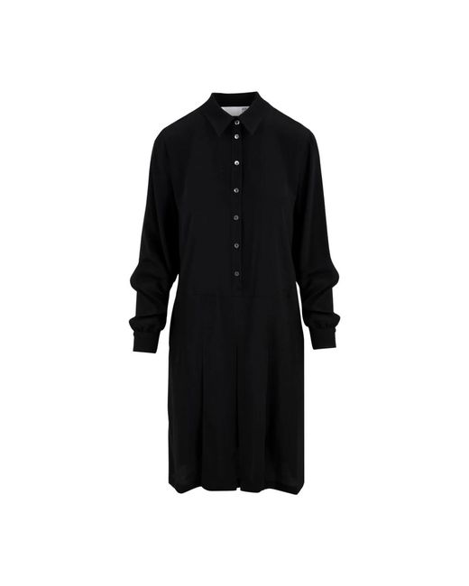Douuod Woman Black Shirt Dresses