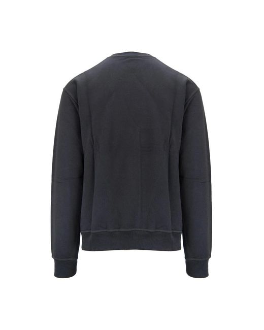 DSquared² Hoodies & Sweatvesten ,Zwart ,Katoen Pullover Sweatshirt Met Pac- Stijl Details in het Blue voor heren