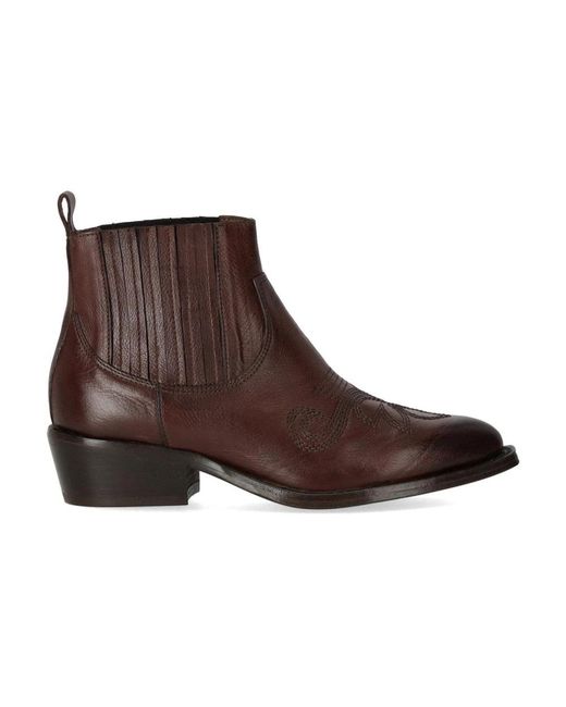 Duccio Del Duca Brown Cowboy & Biker Boots