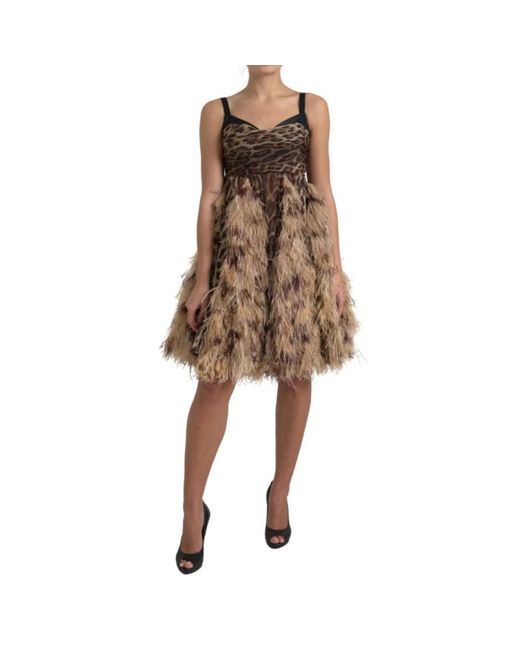 Dolce & Gabbana Brown Party Dresses