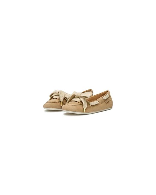 Candice Cooper Natural Ballerina Shoes