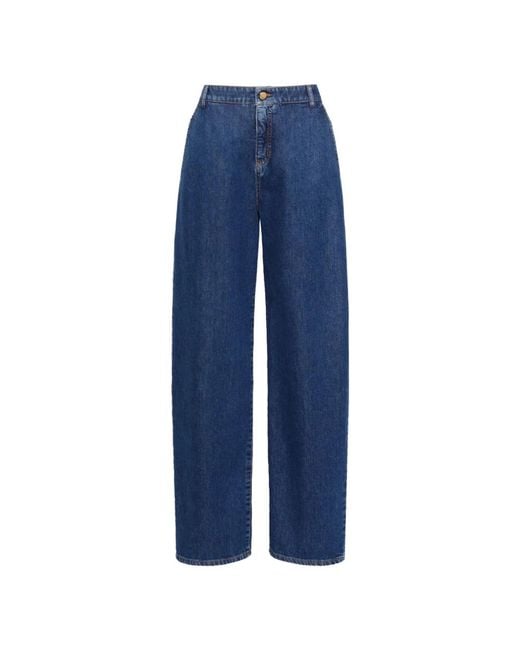 Max Mara Blue Wide Jeans