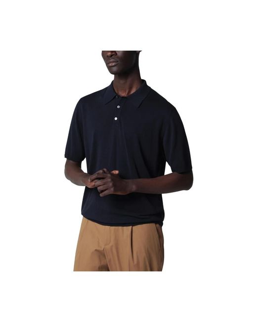 Roberto Collina Blue Polo Shirts for men