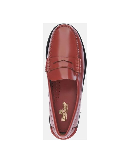 Sebago Red Loafers