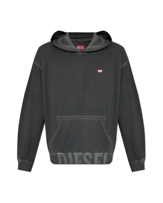 DIESEL Gray Hoodies for men