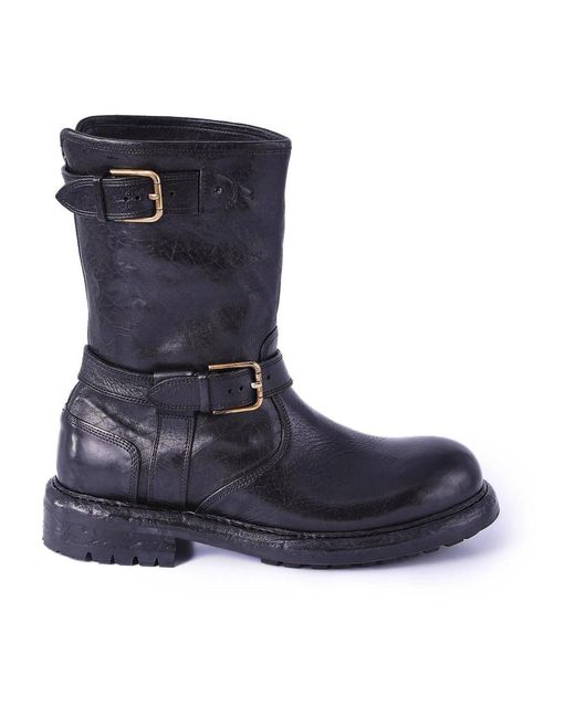Dolce & Gabbana Blue Ankle Boots for men