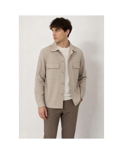 BRIGLIA Jassen ,Wol John Shirt Jacket in het Natural voor heren