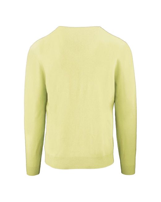 Malo Herbst/winter v-ausschnitt kaschmirwolle pullover in Yellow für Herren