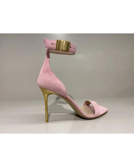 Balmain Pink High Heel Sandals