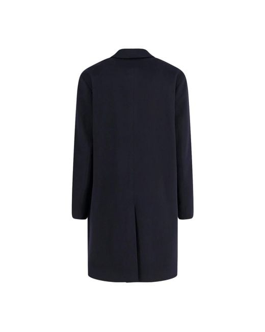 Hevò Blue Single-Breasted Coats for men