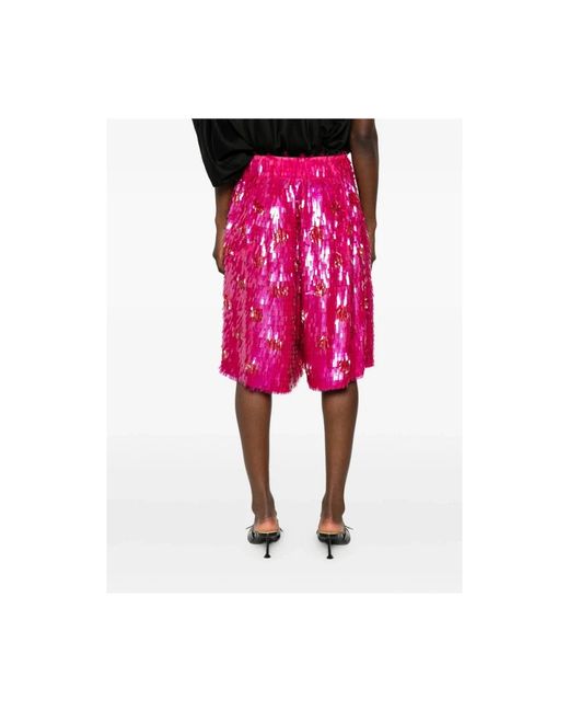 Dries Van Noten Pink Short Shorts