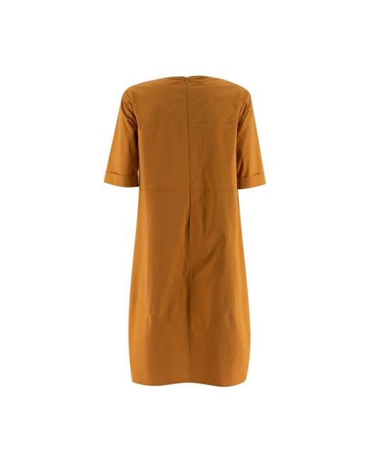 Midi Dresses Antonelli de color Brown