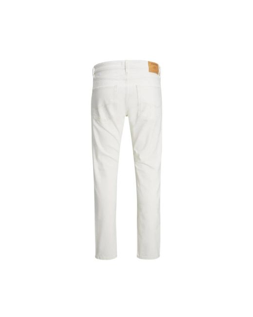 Jack & Jones White Slim-Fit Jeans for men