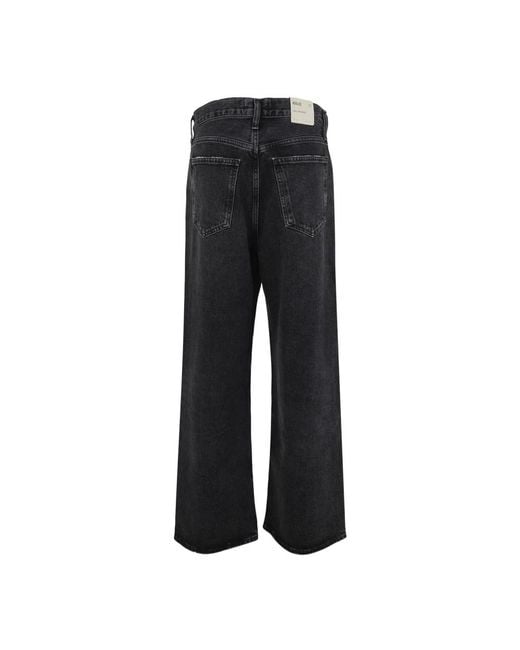 Agolde Black Wide Jeans