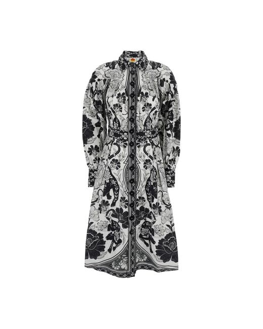 Shirt Dresses Farm Rio en coloris Black