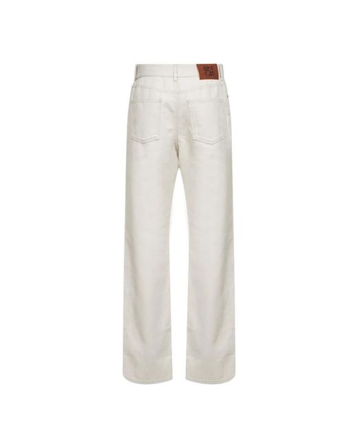 Fendi Gray Wide Jeans