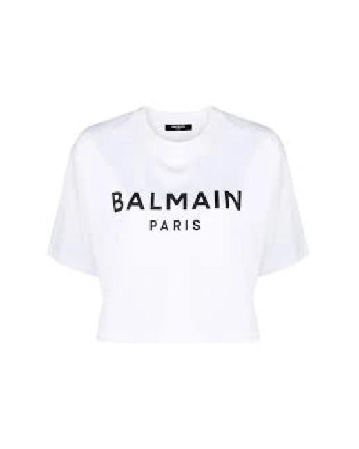 Camisetas y polos de moda para hombres Balmain de color White
