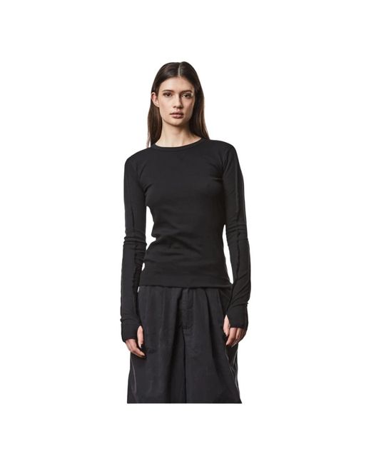 Thom Krom Black Long Sleeve T-Shirts