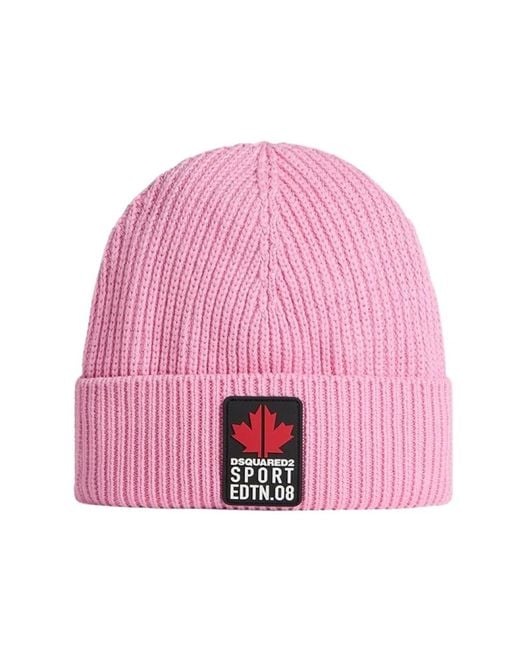 DSquared² Pink Beanies
