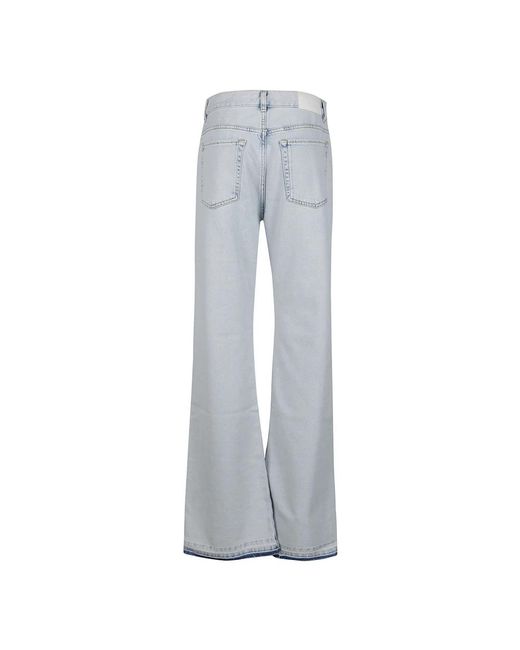Pinko Gray Wide Jeans